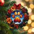 A Paw Print Christmas Wreath Suncatcher